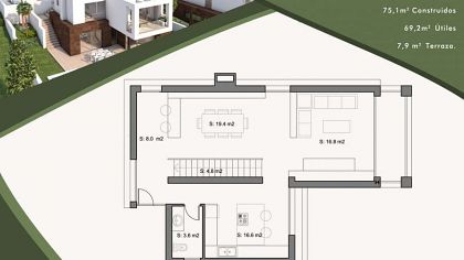 Villa with 3 bedroom in town 279667